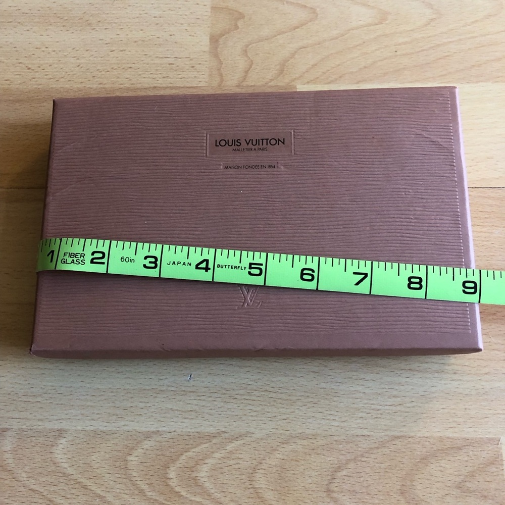 Louis Vuitton Brown Textured Presentation Box with Embossed LV